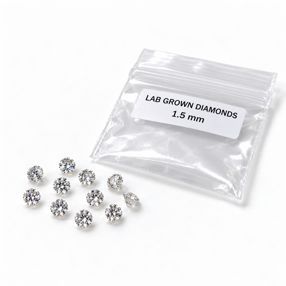 1 carat 1.5mm parasol